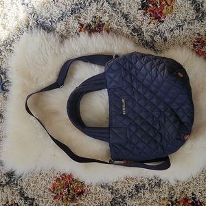 MZ Wallace mini metro tote deluxe dawn (navy)
